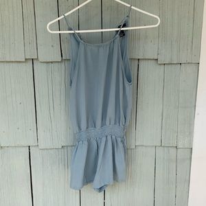 Super cute light blue romper!